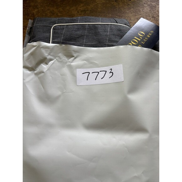 Polo Ralph Lauren Sleep Shirt Men Large Gray Check Button Up Pocket Pony New $55 - Picture 12 of 12